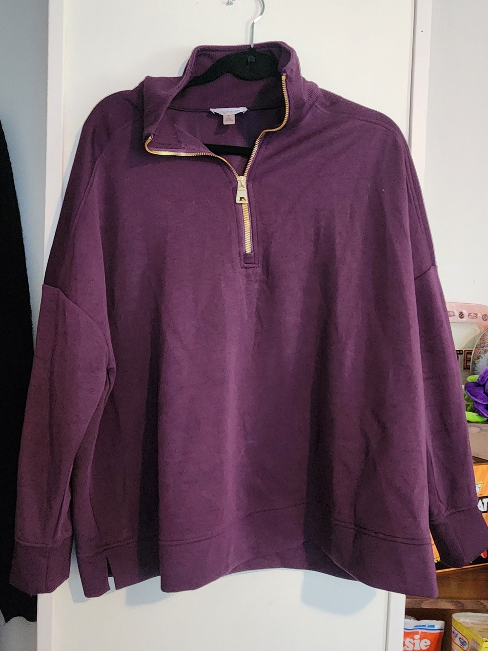 Cable & Gauge Womens Half-Zip Pullover